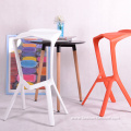 Stacking ABS plastic bar stool dining chair